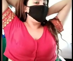 red saree in sexy aunty 3 min